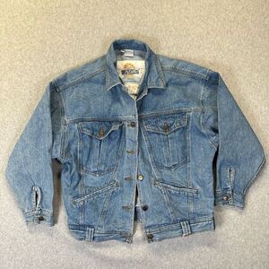 Anchor Blue Men’s Size Medium Vintage Jean Jacket Blue Medium Wash Denim Pockets